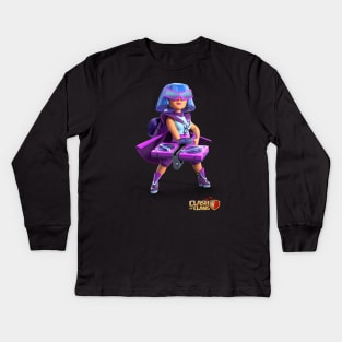 The Party Queen - Clash of Clans Kids Long Sleeve T-Shirt